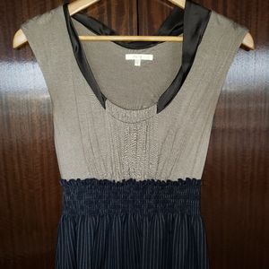 Matty M dress S knee length navy pinstripes